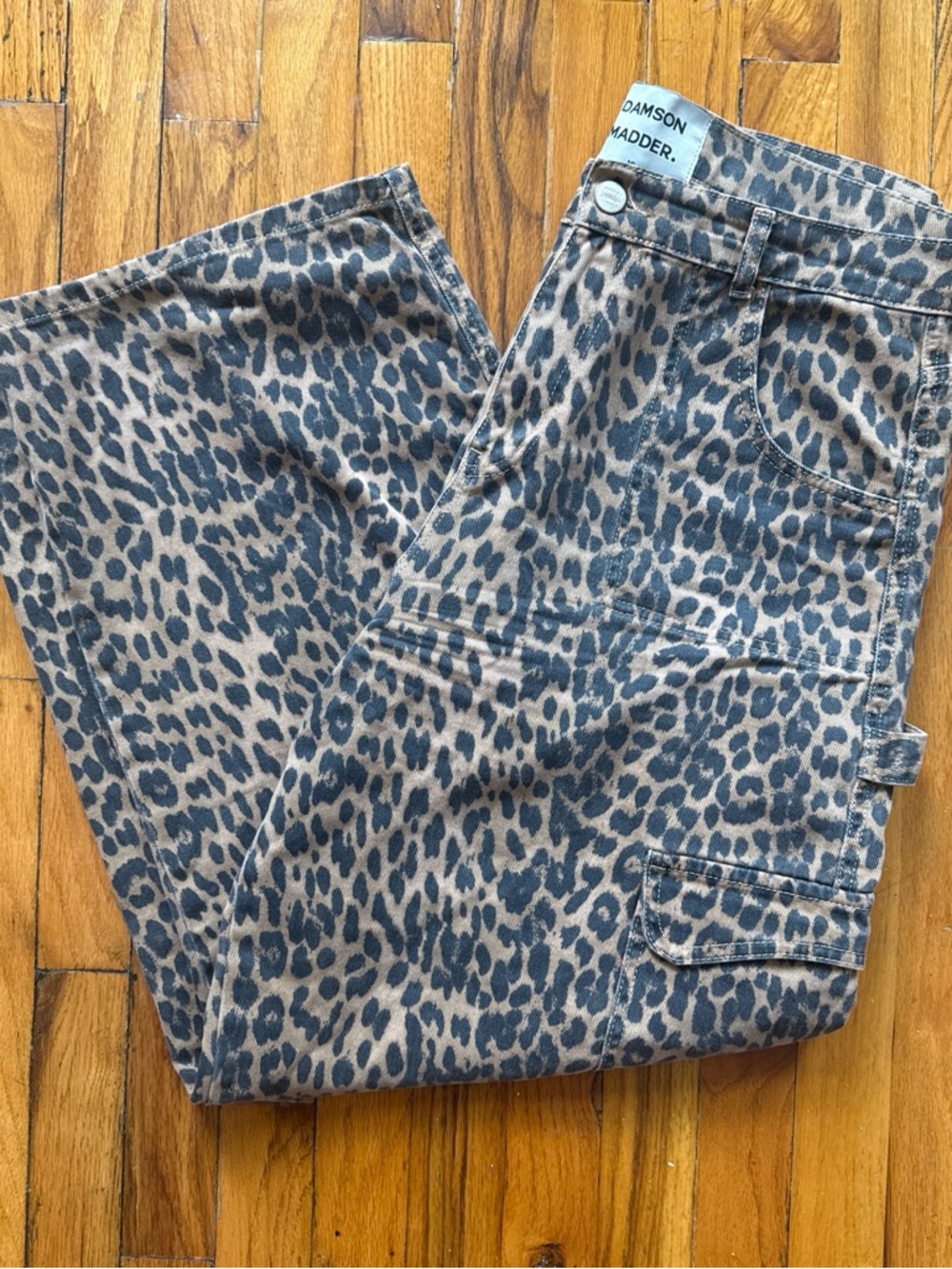 Damson Madder Leopard Print Cargo Pants